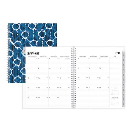 Kanoko Large Weekly/Monthly Pp Planner for 2018-19