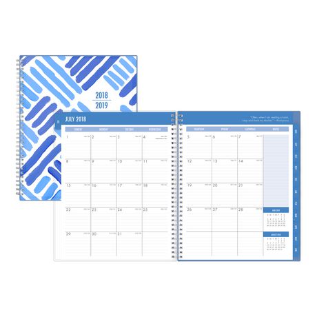 Crosshatch Large Weekly/Monthly Cyo Planner for 2018-19