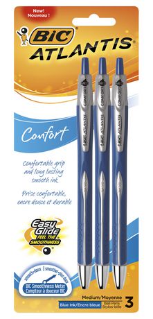 Atlantis1.2 mm Retractable Blue Comfort Ball Pen