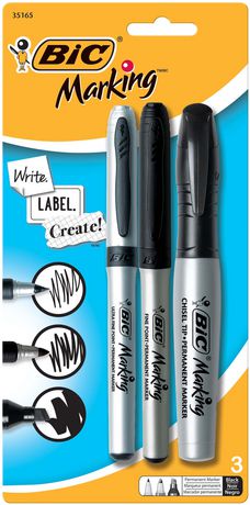 Mark-It Mixed Ultra Fine/Fine/Chisel Permanent Markers
