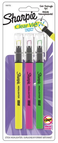 SharpieClear ViewAssorted Highlighter Stick