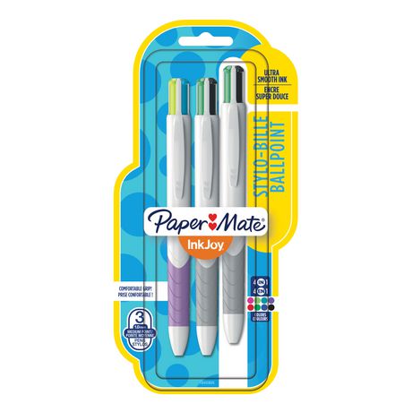 InkJoyQuatro Retractable Medium Point Assorted Ballpoint Pens
