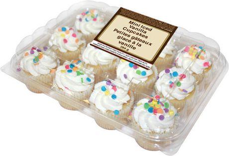 Two-Bite Mini Iced Vanilla Cupcakes