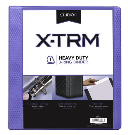 1" Periwinkle Heavy Duty Vinyl Binder