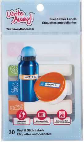 Write Away Peel & Stick Boys Labels