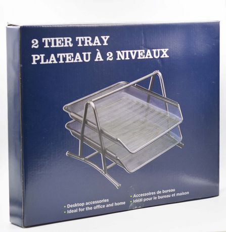 100 % Metal 2-Tier Document Tray
