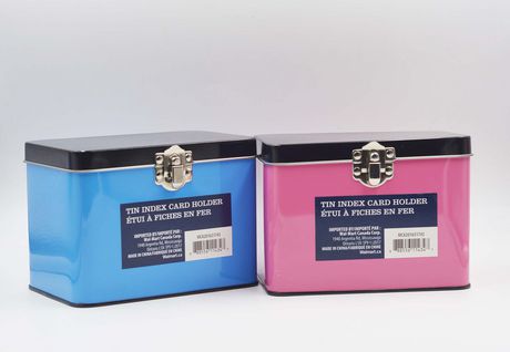 100 % Tin Index Card Box