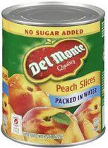 Del Monte® Sweetened Packed In Water Peach Slices