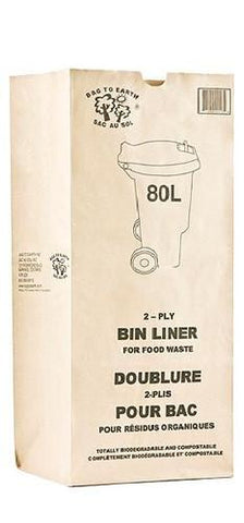 2-Ply Food Waste Bags 80 L