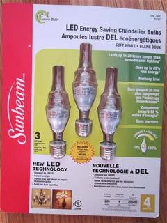 LED 4W Chandelier Bulbs Dimmable