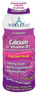 Liquid Calcium 1000 mg + D3 1000 IU