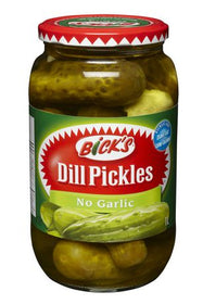 Bick’s No Garlic Dill Pickles (1L)