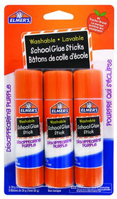 Washable School Disappearing Purple Glue Sticks