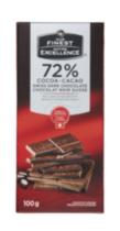 Our Finest Swiss Dark Chocolate Bar, 72% Cocoa