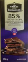 Our Finest 85% Swiss Dark Chocolate Bar