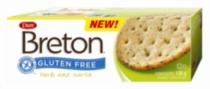 Dare Breton Gluten Free Herb & Garlic Crackers