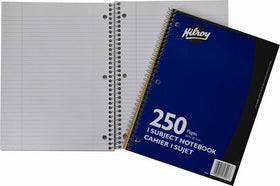 Coil Notebooks 3 Hole with Margin 1 Subject