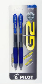 Retractable Gel Pen Fine - Blue