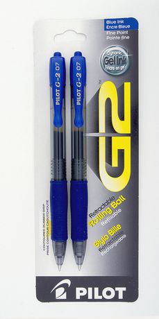 Retractable Gel Pen Fine - Blue
