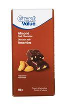 Great Value Almond Dark Chocolate