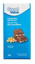 Great Value Crispy Rice Milk Chocolate Bar
