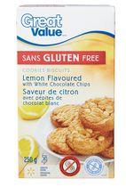 Great Value Gluten Free Lemon Flavoured Cookies with White Chocolate Chips