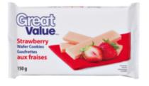 Great Value Strawberry Wafer Cookies