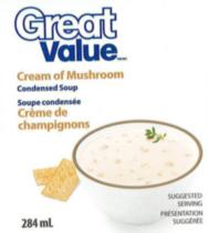 Great Value Cream of Mushroom Condensed Soup