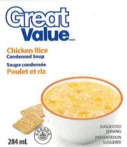 Great Value Chicken Rice Condensed Soup
