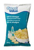 Great Value Salt & Vinegar Flavoured Potato Chips