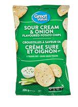 Great Value Sour Cream & Onion Flavoured Potato Chips