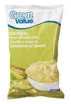 Great Value Dill Pickle Flavoured Potato Chips