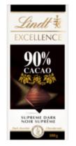 Lindt Excellence 90% Cacao Chocolate Bars