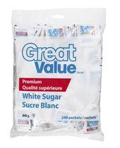 Great Value White Sugar Packets