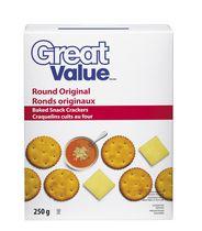 Great Value Round Original Baked Snack Crackers