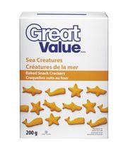 Great Value Sea Creatures Baked Snack Crackers
