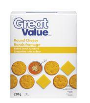 Great Value Round Cheese Baked Snack Crackers