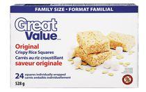 Great Value Crispy Rice Squares Family Pack