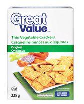 Great Value Thin Vegetable Crackers