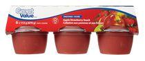 Great Value Apple Strawberry Snack Sweetened Cups