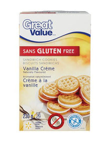 Great Value Gluten Free Vanilla Crème Sandwich Cookies