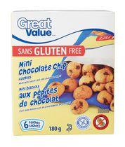 Great Value Gluten Free Mini Chocolate Chip Cookies