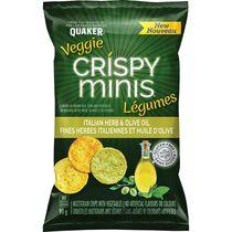 Quaker Crispy Minis Italian Herb and Olive Oil Veggie Chips