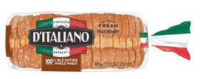 D'Italiano 100% Whole Wheat Bread