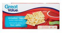 Great Value Unsalted Tops Soda Crackers
