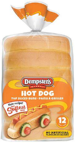 Dempster's® Top Sliced Hot Dog Buns