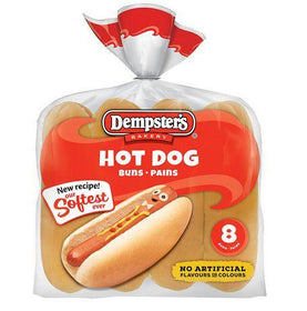 Dempster's® Originals Plain Hot Dog Buns