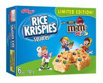 Rice Krispies Squares with M&M's Minis Milk Chocolate Candies (6 bars)