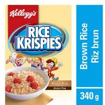 Kellogg's Rice Krispies Brown Rice Gluten Free Cereal, 340g