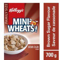 Kellogg's Mini-Wheats Cereal, Brown Sugar Flavour, 700g